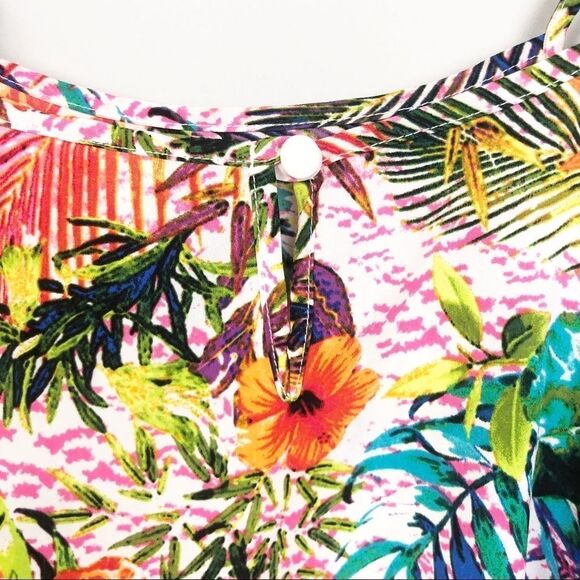 TACERA | Tropical Floral Multicolor Sleeveless Dress Women’s Size X-Large - Picture 6 of 6